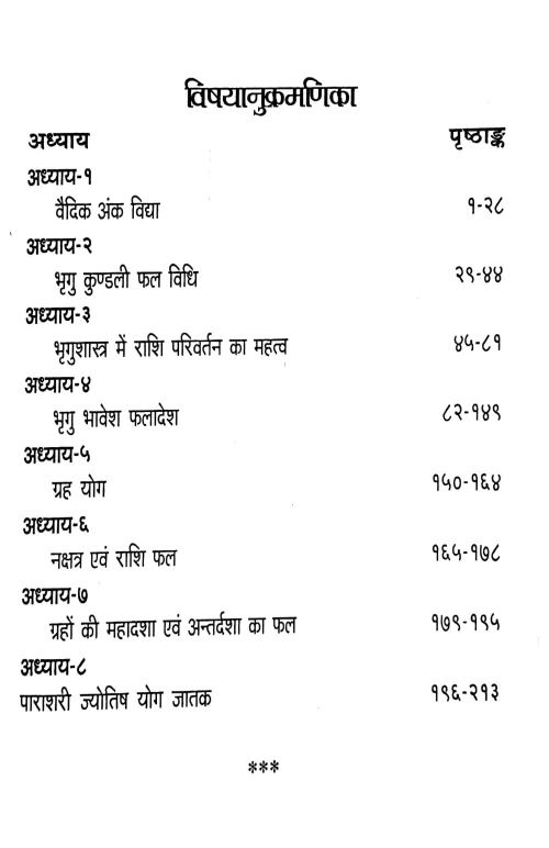 Bhrigu Sutra Evum Paddhati